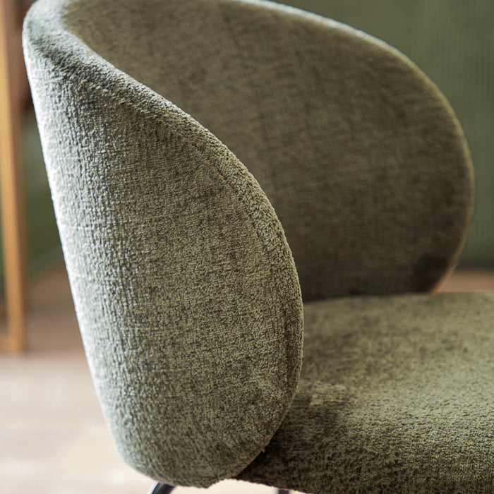 Kave Home Minna Eetkamerstoel - Groen