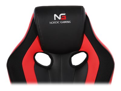 Hioshop Nordic Gaming Challenger gamestoel zwart en rood.