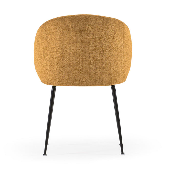 Kave Home Minna Eetkamerstoel - Mosterdgeel