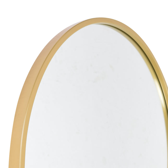 Fragix Boston Spiegel Ovaal - Goud - Metaal - 80x50