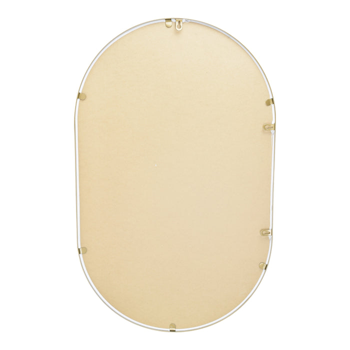 Fragix Boston Spiegel Ovaal - Goud - Metaal - 80x50