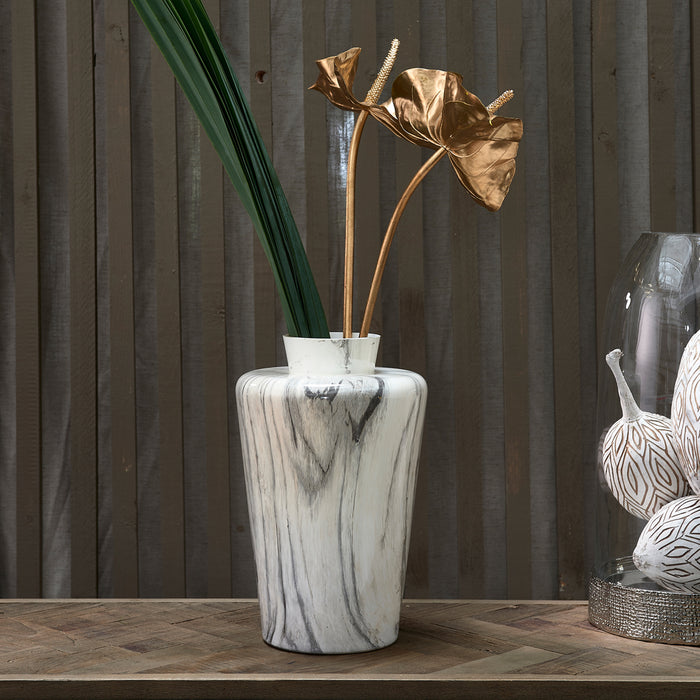 Riviera Maison RM Marbled Vase - 20.0x20.0x32.0 cm