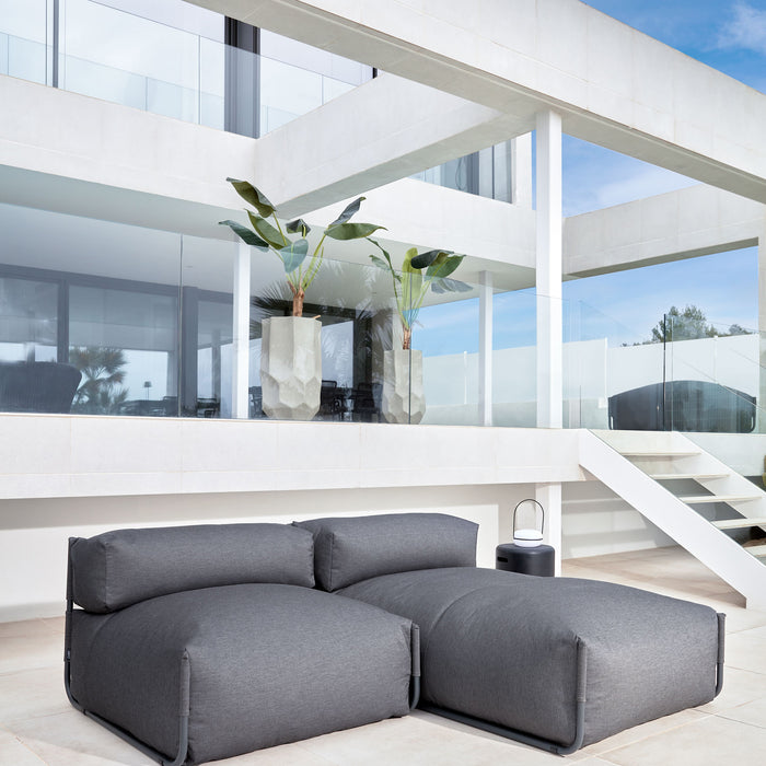 Kave Home Square Lounger - Donkergroen - D 165 x B 101 x H 65 cm