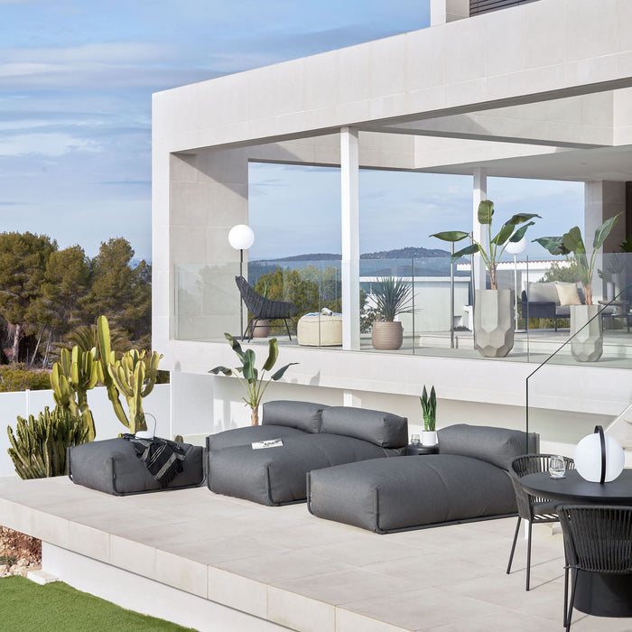 Kave Home Square Lounger - Donkergroen - D 165 x B 101 x H 65 cm