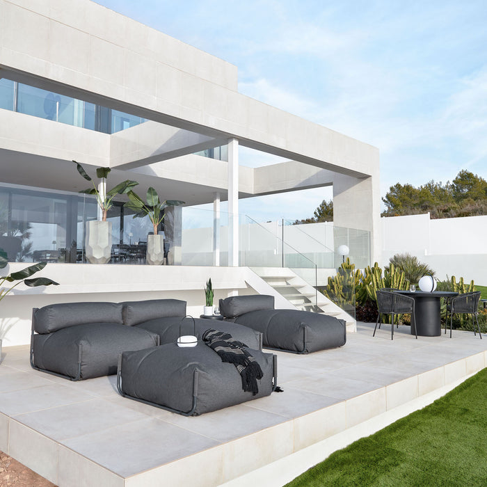 Kave Home Square Lounger - Donkergroen - D 165 x B 101 x H 65 cm