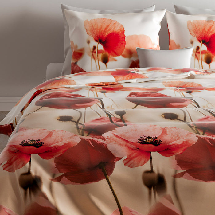 Zo! Home Sidari Dekbedovertrek 200TC x 200TC/220 cm - Rood