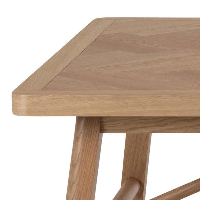 by fonQ Tekla Eettafel Visgraat - 200 x 100 cm - Oak