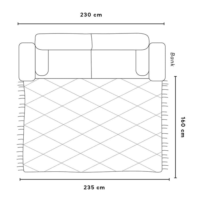 Zuiver Nepal Vloerkleed 235 x 160 cm - Bruin