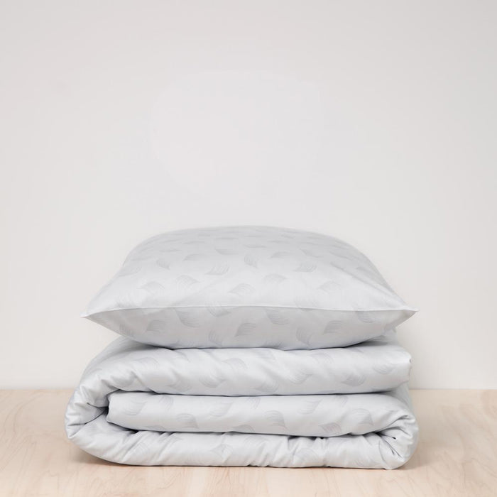 Damai Dekbedovertrek biologische Katoen Satijn Whisper glacier