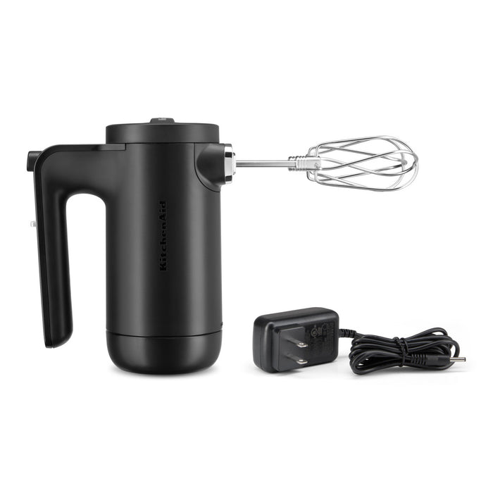 KitchenAid 5KHMB732 Cordless Handmixer - Mat Zwart