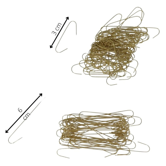 Orange85 Kerstbalhaakjes 6cm en 3cm 4x