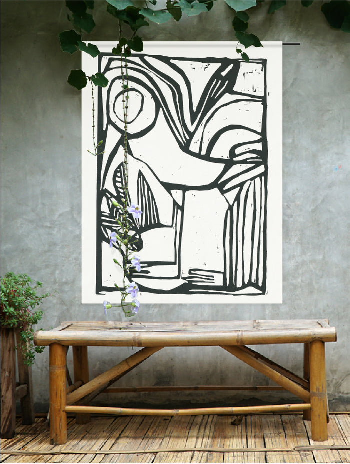 Urban Cotton - Vogel Medium - Wandkleed Outdoor