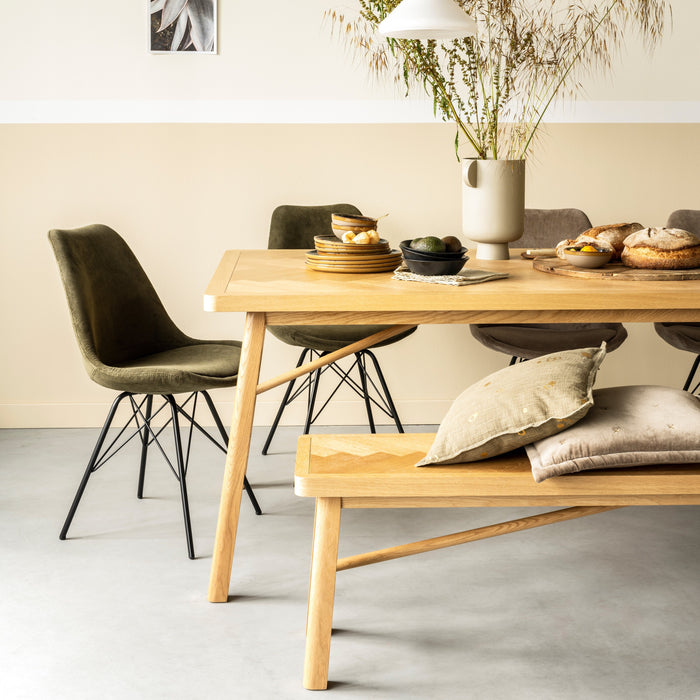 by fonQ basic Iris Eetkamerstoel - Groen