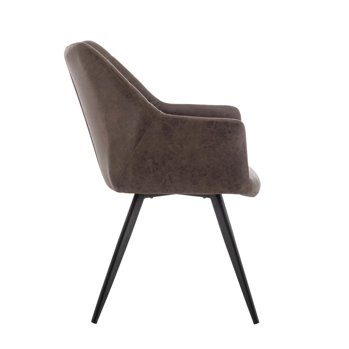 Furnihaus Eetkamerstoelen Moon - Metaalpoot - Microvezel - Taupe - Set