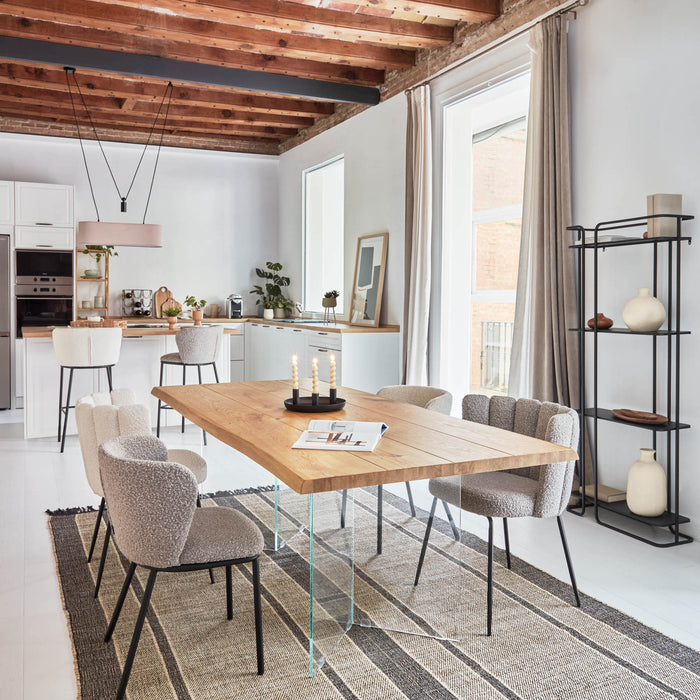 Kave Home Ciselia Eetkamerstoel - Lichtgrijs