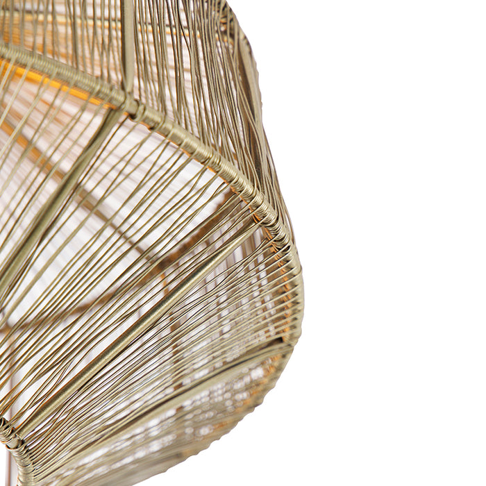 QAZQA Moderne plafondlamp messing 30 cm - Bolti