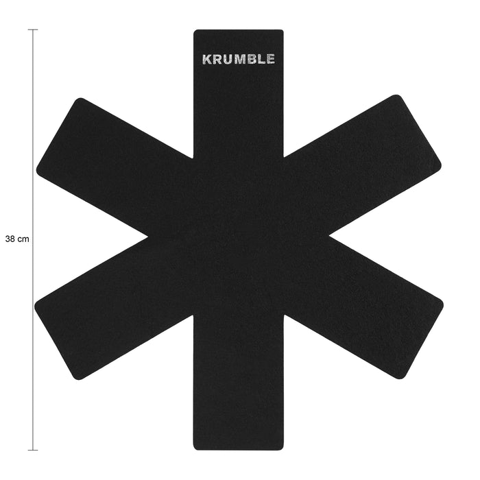 Krumble Panbeschermer set van 3 - Zwart
