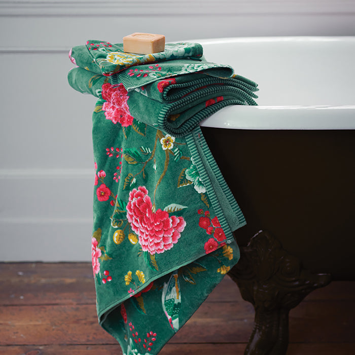 Pip Studio Good Evening Badhanddoek 70 x 140 cm - Groen