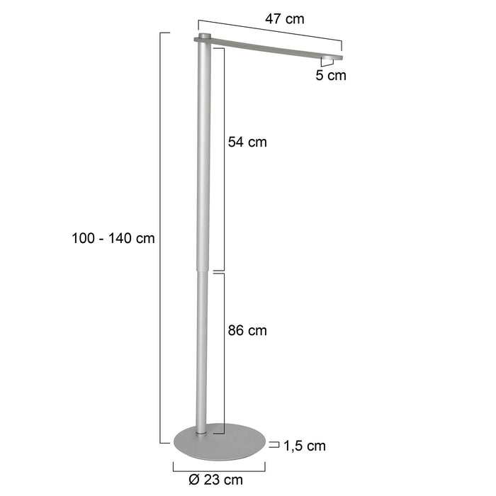 Steinhauer Serenade Staande lamp Staal