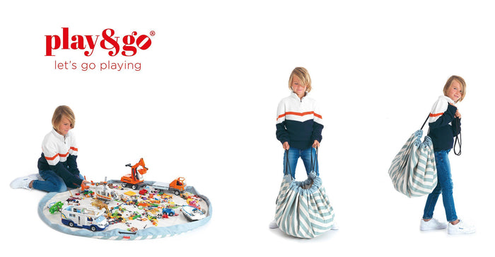 Play & Go Stripes Green toy storage bag