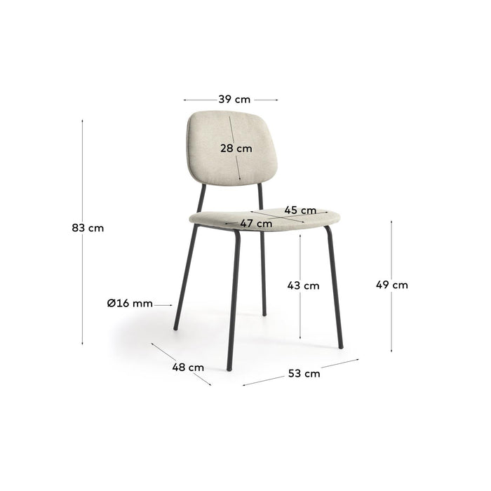 Kave Home Benilda Eetkamerstoel - Beige