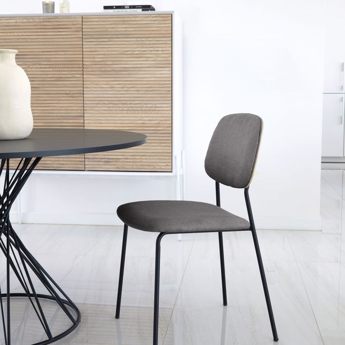 Kave Home Benilda Eetkamerstoel - Donkergrijs