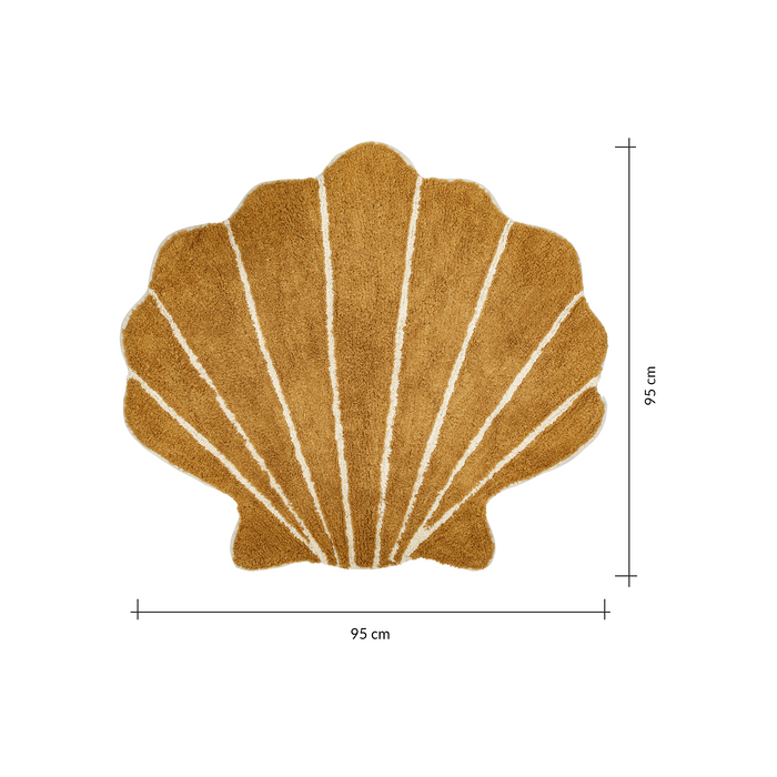 Á la Shell Vloerkleed - Large - Mustard