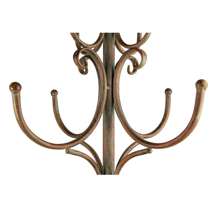 Clayre & Eef Kapstok Staand Ø 47x184 cm Groen Ijzer