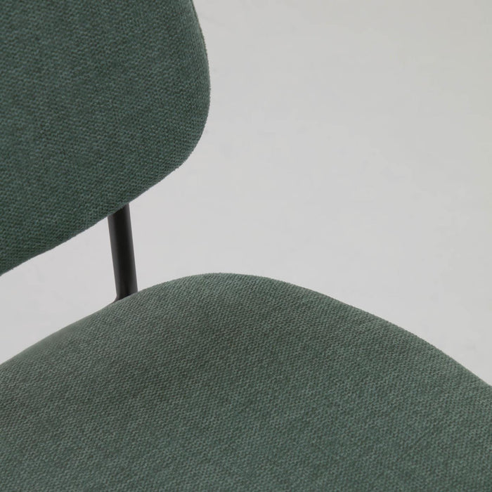 Kave Home Benilda Eetkamerstoel - Donkergroen