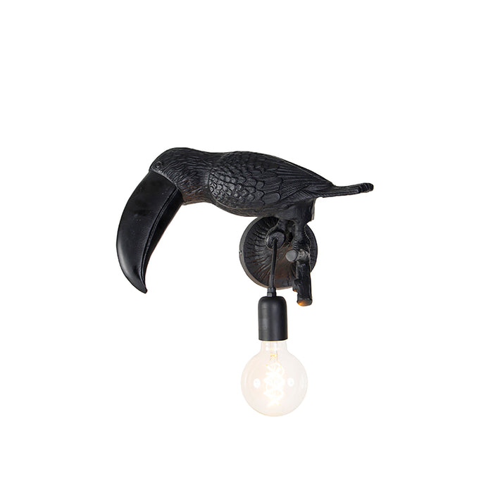 QAZQA Wandlamp wl-animal - Zwart - Landelijk - L 292mm