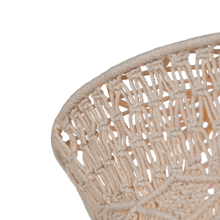 QAZQA Oosterse plafondlamp macramé 50 cm - Leonard