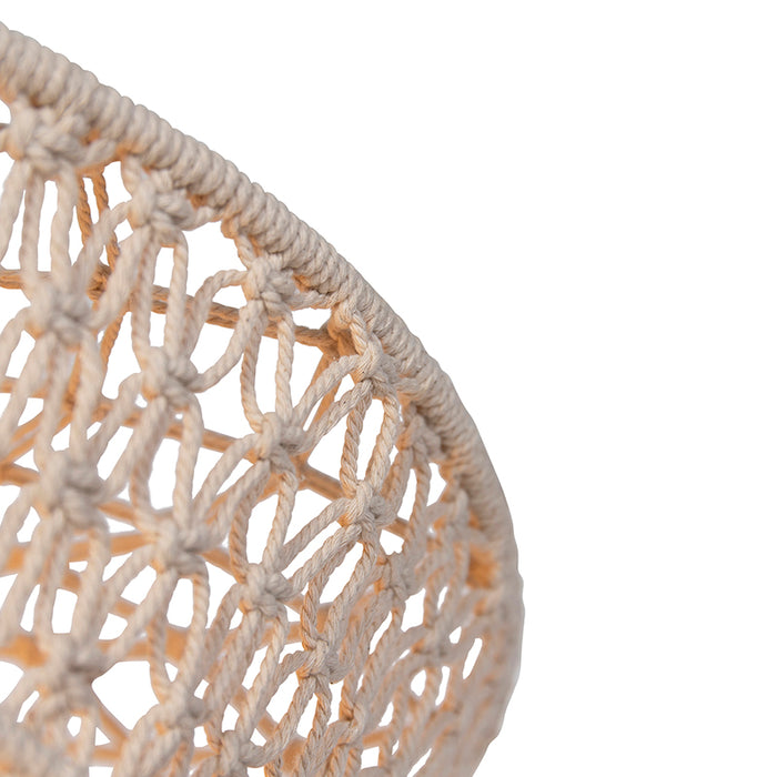 QAZQA Oosterse plafondlamp macramé 50 cm - Leonard