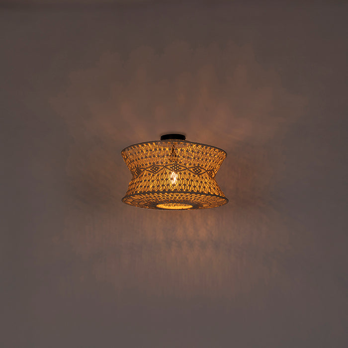 QAZQA Oosterse plafondlamp macramé 50 cm - Leonard