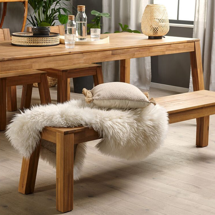 Beliani - LIVORNO - Tuinbank - Lichte houtkleur - Acaciahout