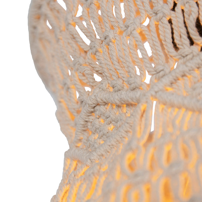 QAZQA Plafondlamp leonard - Naturel - Oosters - D 30cm