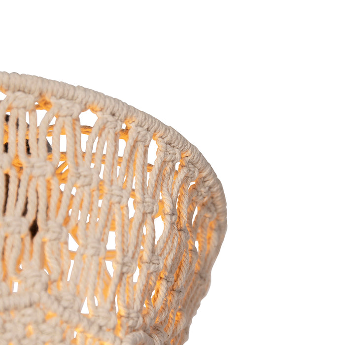 QAZQA Plafondlamp leonard - Naturel - Oosters - D 30cm