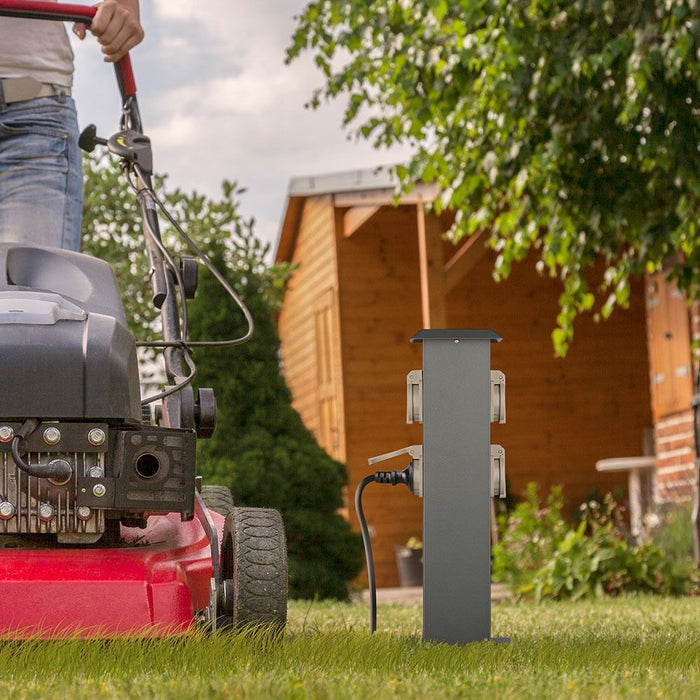 V-tac VT-1155-4 Tuinpaal met 4 stopcontacten - IP44