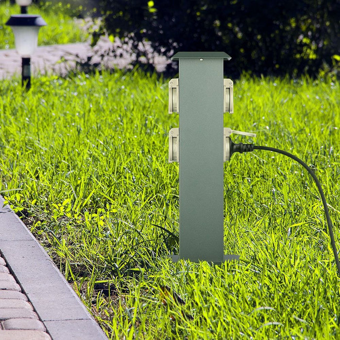 V-tac VT-1155-4 Tuinpaal met 4 stopcontacten - IP44