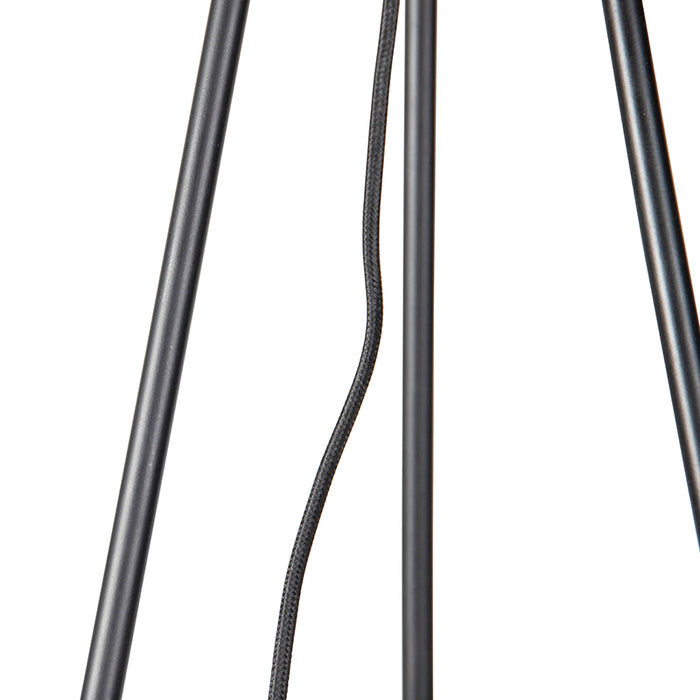 QAZQA Oosterse vloerlamp tripod rotan - Straw