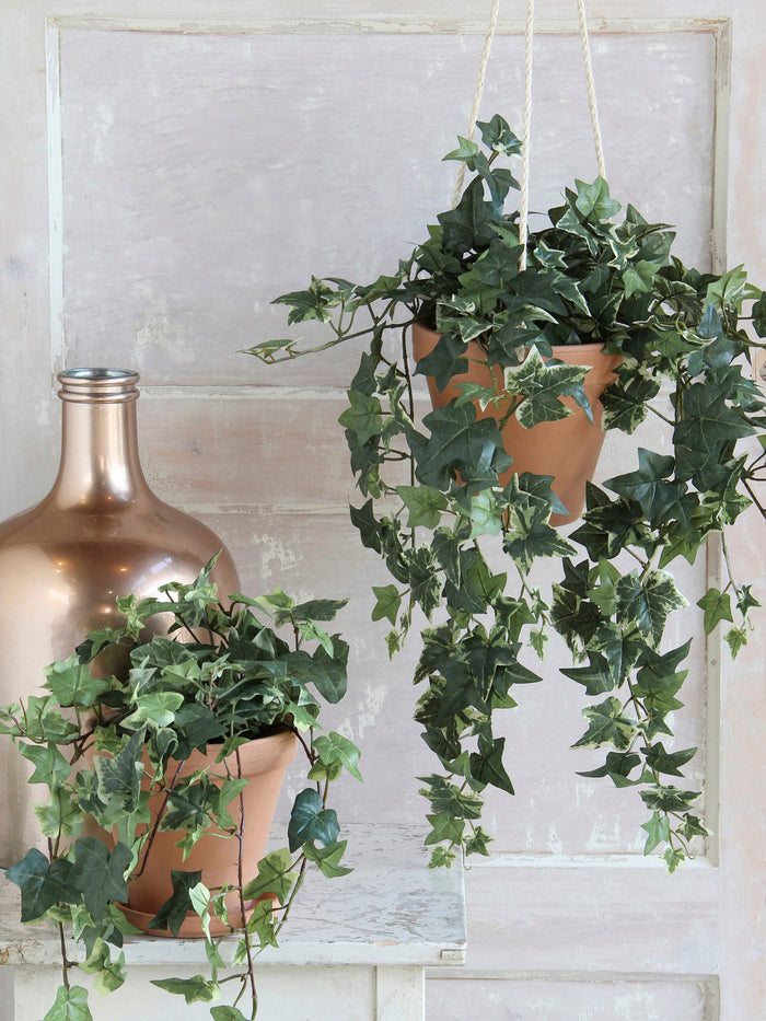 Mica Decorations Hedera Kunstplant - H45 x Ø25 cm - Groen Bont