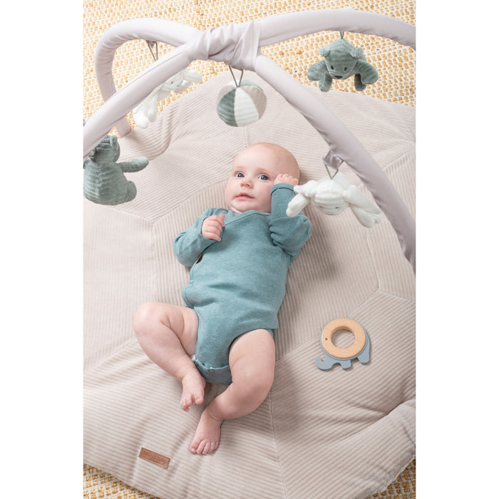 Baby's Only Speelkleed Sense - Zeegroen|Kiezelgrijs|Wit - 94x83 cm