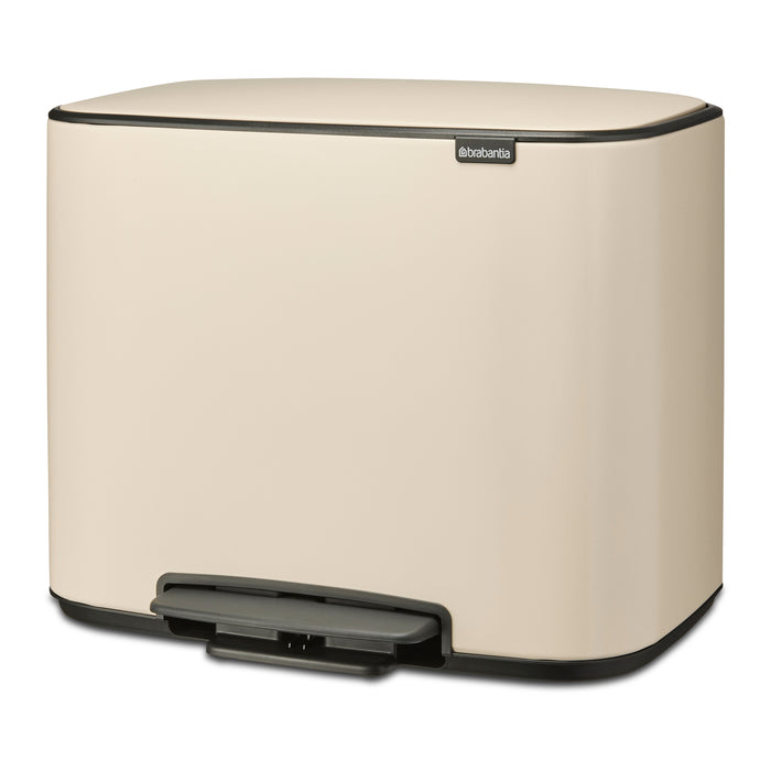 Brabantia Bo Pedaalemmer 33 Liter (3 x 11 Liter) - Soft Beige