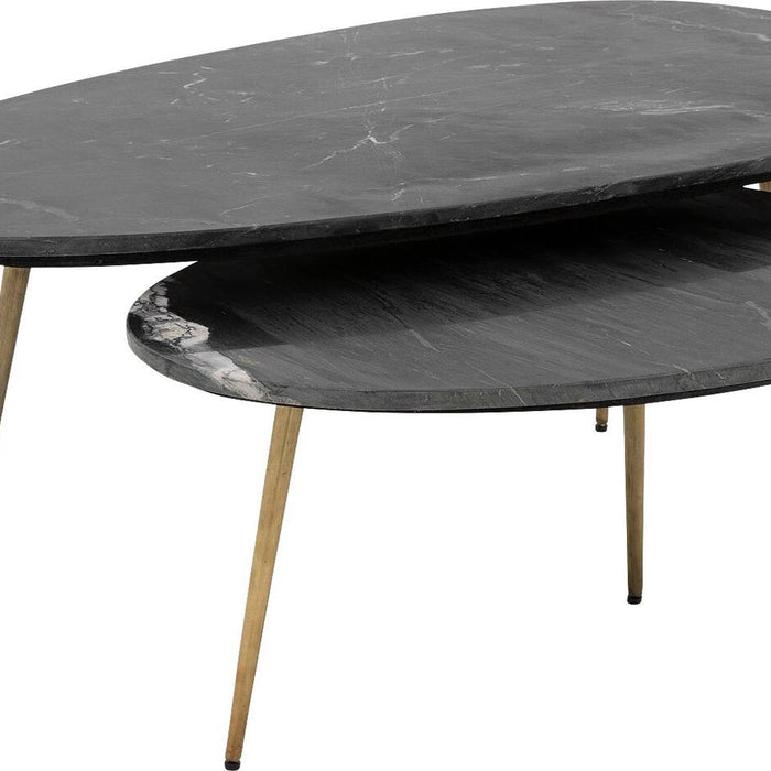 Goossens Salontafel Enzo in Donker marmer