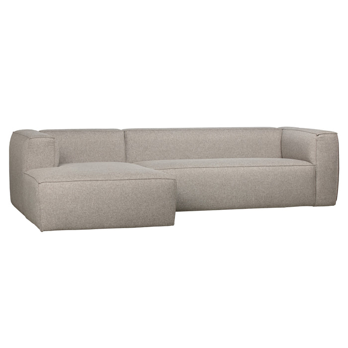 WOOOD Bean Hoekbank met Chaise Longue Links - Melange - Light Grey
