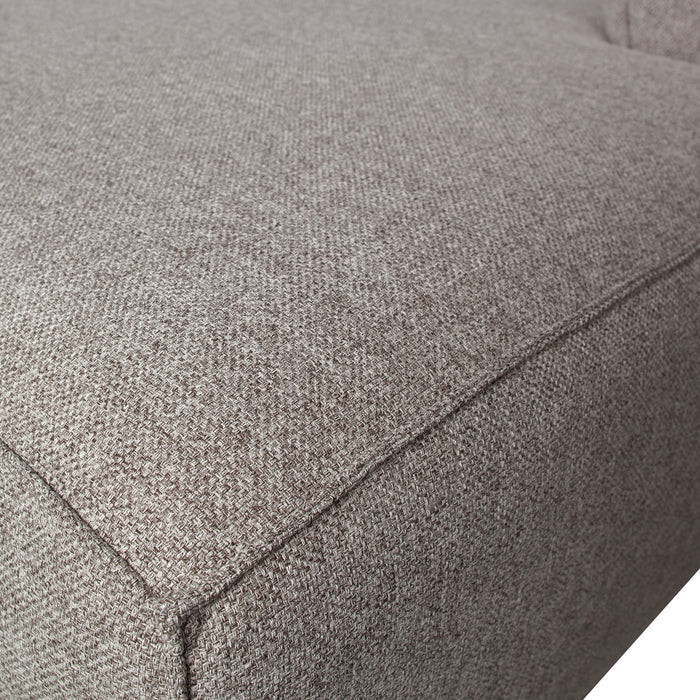 WOOOD Bean Hoekbank met Chaise Longue Links - Melange - Light Grey