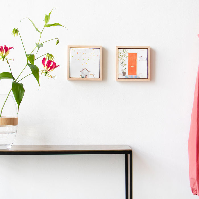 StoryTiles Knock Knock Who's There? Wandtegel 10 x 10 cm