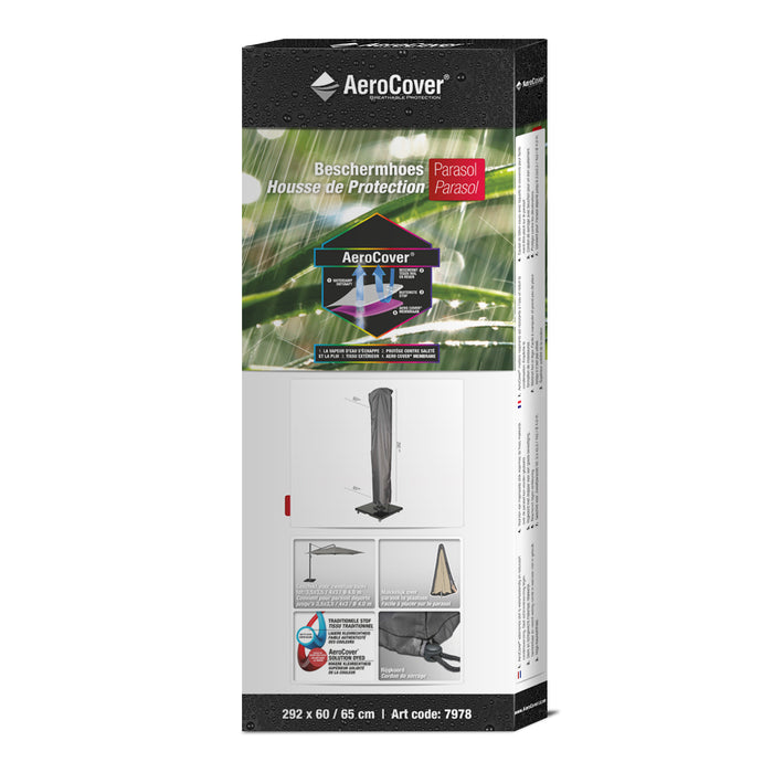 AeroCover Zweefparasolhoes H 292 x Ø 65 cm