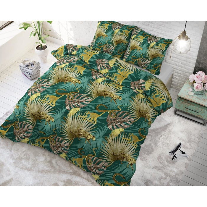 Dekbedovertrek - Golden Botanical - Botanische Print - Met