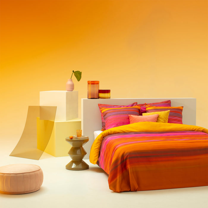 Damai dekbedovertrek Lucid - Satijn - 260x200|220 cm - Orange