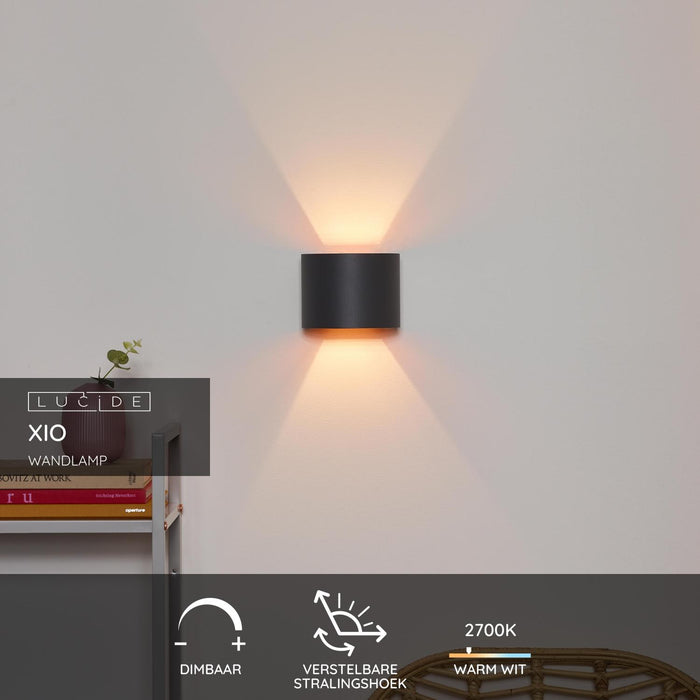 Lucide XIO Wandlamp - Grijs